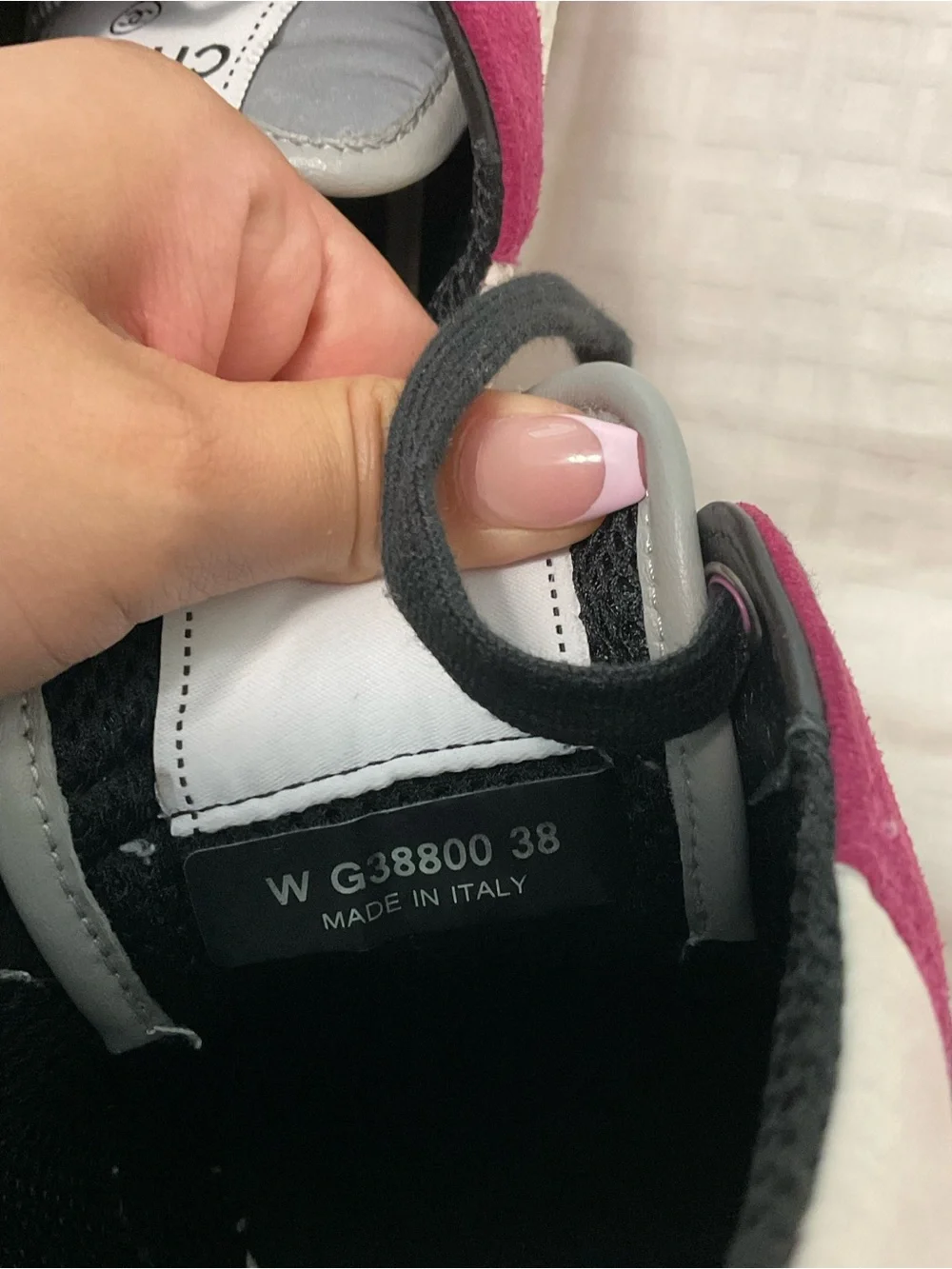 CHANEL Women's fuchsia and White Mesh Runner Sneakers 38